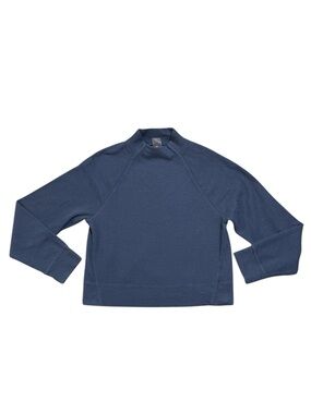 CALIA Textured Mock Neck Sweatshirt